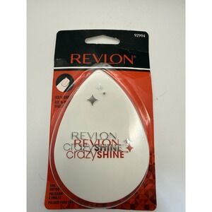 New Revlon Crazy Shine Nail Buffer (92994) White w/ Red Print‎